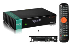 Satellitmottagare, USB WiFi-anslutning, H265-stöd, V8X + MA, EU-kontakt