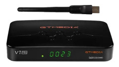 Satellitmottagare, DVB-T2/S2-kompatibilitet, stöd för Full HD 1080P, V7 PRO+USB WIFI+USB MAS, EU-kontakt