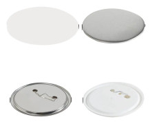 Knappdelar, metall och plast, DIY-material, 25 mm