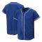Baseballtröja för män och kvinnor, basebolltröjor för skräddarsydda skjortor med knappar, hipster hiphop sportuniformer blue xxl