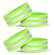Reflekterande armband, 8 st parallella stavar stark klibbkraft reflekterande armband hög synlighet säkerhetsarmband säkerhetsarmband för de flesta och cykling