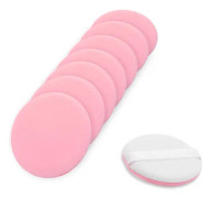 8-pack 2-tums rosa mjuk full täckande ansiktspulverpuff