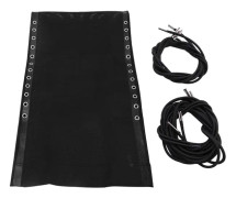 Stol ersättnings tyg, Anti Gravity Lounge Chair tyg med rep, stol tillbehör Bungee elastisk uteplats Recliner stol (svart)