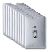 100 st Anti-Degaussing Aluminiumfolie Sleeves - RFID-skydd - NFC Kreditkortsfodral - Stöldskydd