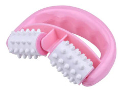Kroppsmassager Cellulitmassage Bärbar Rulle För Muskelavlastning Återhämtning Ben Rygg 2 Stycken Blå Och Rosa