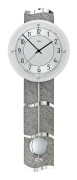 Wall Clock AMS 5216, Quartz, Silver, Analogue, Modern