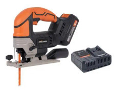 Evolution 18 V Li-Ion EXT sladdlös sticksåg – 1 2 Ah batteri och snabbladdare.