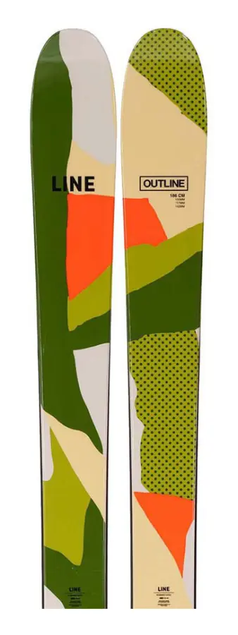Line Outline Alpinskidor Flerfärgad 186