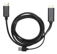 HURRISE HD multimediagränssnitt till DisplayPort 4K Plug and Play-adapter - 1,8 m kabel