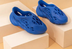 Blå Unisex Sandaler för Barn, Vuxna, Tonåringar, Utomhus och Inomhus Plattform Strandskor 30-31 (Inre Längd 16,9 cm)