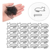 HURRISE Mini-klämma Plastbelagd tråd-pappersklämma, gem, bokmärke, memohållare, refill för kreativa tillbehör