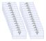 100-pack Namnskyltar 90x56mm Genomskinliga Klädnamnskyltar Klämma Namnskyltarfodral med Klämma ID-kort för Kontor Skola Resor