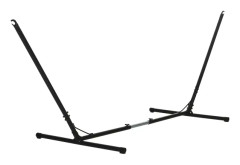 Hammock Frame Justerbar Hängmatta Stativ För Trädgård & Strand, Metall, Upp Till 120Kg, (308-380)X108X120Cm
