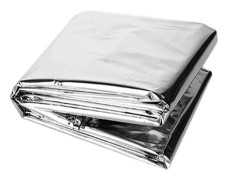 Silver Emergency Blanket - Reflekterande Värmefilt, Utomhus Överlevnads Utrustning, Vattentät Emergency Blanket Poncho för Vandring och Camping, Utrustning