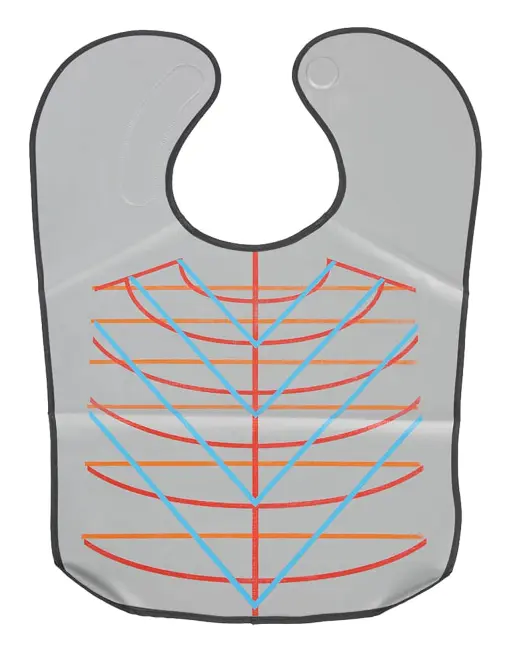 Klippkrage Frisörkappa, Återanvändbar PVC Professionell Vattentät - med Magnet Spänne(silver)