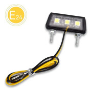Universal motorcykel led registreringsskylt ljus 12v mini mikro registreringsskylt ljus motorcykel ljus