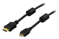  Deltaco HDMI till Mini HDMI-kabel 3m - Svart