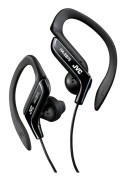 JVC HA-EB75 - Hörlurar - inuti örat - montering över örat - kabelansluten - 3,5 mm kontakt - svart