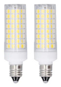 2 st LED-majslampa 102 LED 10W dimbar naturligt ljus E11