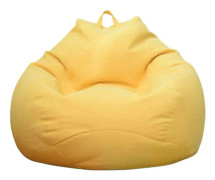 Klassiskt bönpåsesofföverdrag, Lazy Lounger bönpåse förvaringsstolöverdrag utan fyllning, enfärgad enkel design