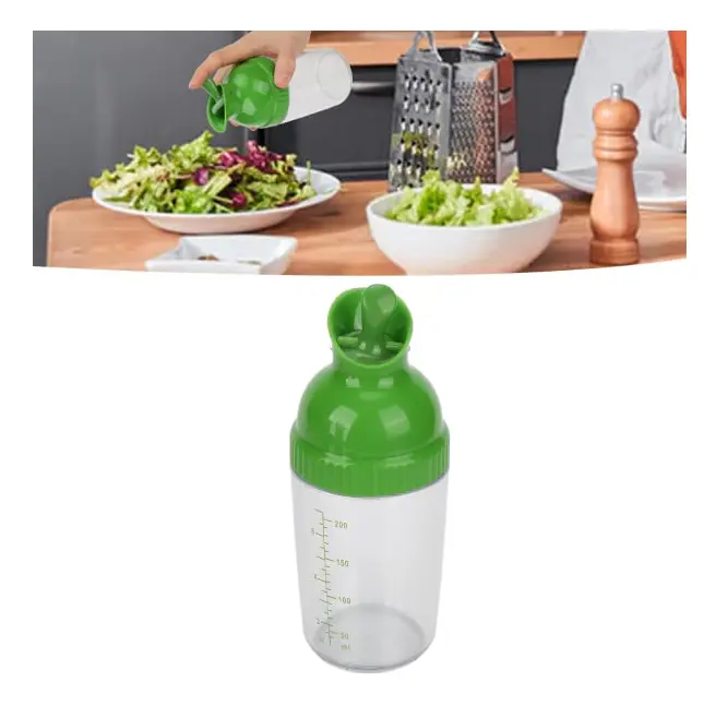 200 ml Dressing Shaker, Matkvalitet Synlig Dressingflaska Hemlagad Leakpro