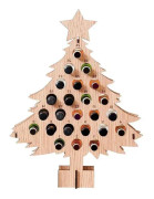 Vuxen julgran nedräkning dekorationer jul vin rack vinhållare dekor