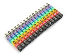 Färgglada kabelklämmor Digital 0-9 Trådnumbersdekaler Kabelmarkör (150st KCM-1.5mm - 1.5mm²)