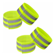 Reflekterande säkerhetsarmband, justerbart reflekterande armband och elastiskt säkerhetsreflekterande band för utomhusjogging, cykling, vandring