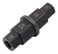 Motorcykelspindelhjulborttagningsverktyg, axelhexinsexspindelverktyg 17 19 22 24 mm för motorcykel fram och bak
