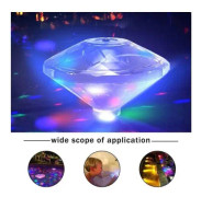 LED Diamant Vattentät Badkar Pool Bad Ljus Vatten Flytande Fisk Tank Fontän Undervattens Dyk Ljus Undervattens Ljus-1pc