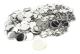 100 st tomma knappnålar 44 mm/1,7 tum runda säkerhetsmärken emblem medaljdelar tillbehör för DIY-hantverk presenter souvenirer