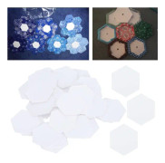 100 st PatchWork-mall Hex-pappersmodellbräda Quiltning Sömnad Hantverk DIY Sömnadsverktyg (22 mm Hex)