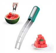 Melon Slicer, Fruktskärare, Vattenmelonskärare, Rostfritt Stål Vattenmelon