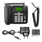 Fast trådlös telefon 4g Stöd för stationär telefon Gsm 850/900/18 Svart
