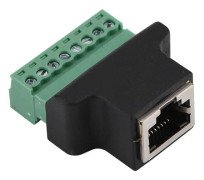 Lödfri RJ45 honnätverkskabelhuvud 8-stiftsuttag skruv RJ45-kontakt
