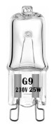 4-pack G9 Halogenlampa för ugn 25W 230V, 300°C tålig, LED-lampa G9