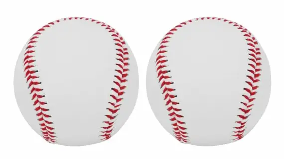 2ST Vuxen baseball mjukt läder Sportträning och träning Softball PU-läder baseball sydd T-boll Lämplig för träning träningsspel