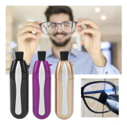 3 stycken glasögonrengöringsborstar, mini mikrofiber glasögonrengörare