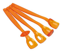 4st Tungmuskeltränare Portable Oral Lips Muscle Exerciser Recovery Tool för dysartri (orange)