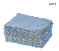 100 st/pack Glasögon Tyg Linsrengöring Dammborttagare Bärbara Wipes Non-woven Fa