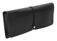 HURRISE Unisex glasögonfodral PU-läderglasögonfodral Enkelt mode bärbart studentglasögonfodral