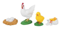 Cock tillväxt cykel modell barn miniatyr simulering djur tidig utbildning staty leksak