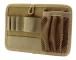 Bag Insert Modular Organizer Utility Admin Pouch Hook Fasteners - Key Holder,khaki