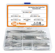 150 st 304 rostfritt stål Cotter Pin Clip Keys Ultra bekväm