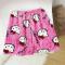 Sanrio Hello Kitty Anime Y2k Kawaii Flanellpyjamas Dam Varm Ull Cartoon Casual Hemmabyxor Höst Vinter Modebyxor