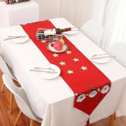 Wekity 70*14 tum julbordsflagga, långbord bordshandduksdekoration Restaurang Café Juldekoration dekoration Bordsmatta Soffbordsflagga