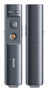 Baseus Orange Dot multifunktionell fjärrkontroll för presentationer, med laserpekare, utan batterier (grå)