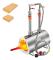 Propansmide, Vevor, Oval, 2 brännare, 40x22x20cm, EU-typ, Silver