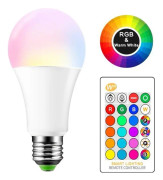 15W RGBW LED-lampa E27 färgskiftande atmosfärsbelysning LED Strobe Blixtlampa Fade Mode Bar KTV Deco Lights