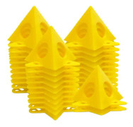 30-pack målarpyramidhållare, gul duk för skåpdörr, hantverk